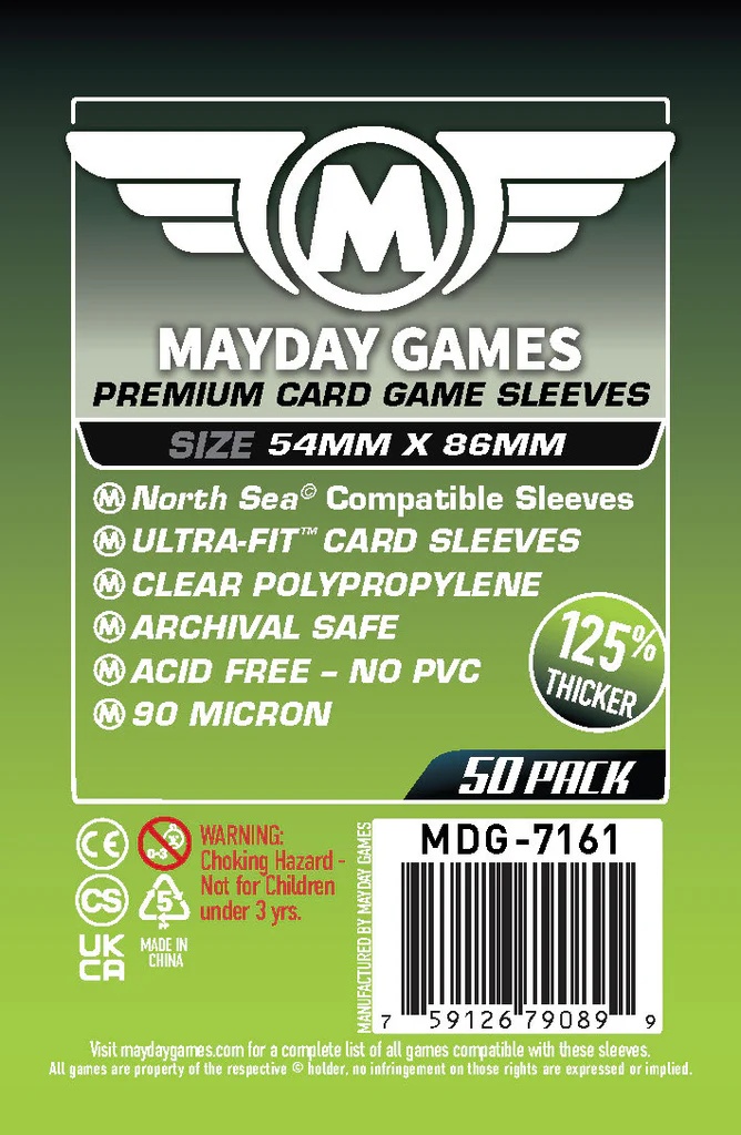 50 Mayday Games Premium North Sea sleeves 54x86mm MDG7161