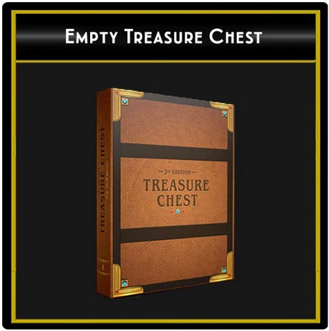Empty Treasure Chest Magnetic Storage Box