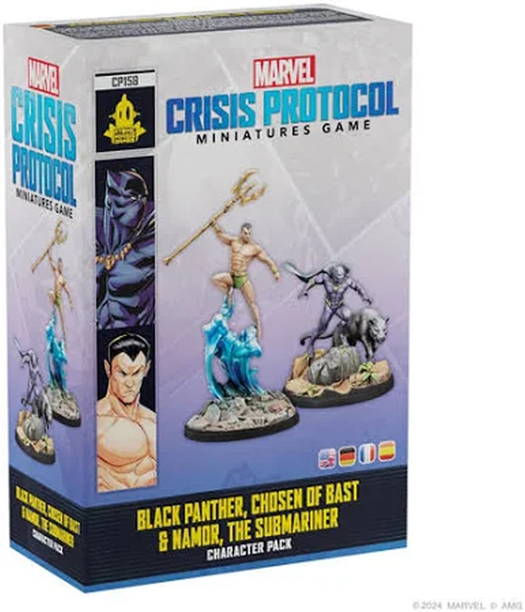 Marvel Crisis Protocol Black Panther, Chosen of Bast and Namor, The Sub-Mariner character pack