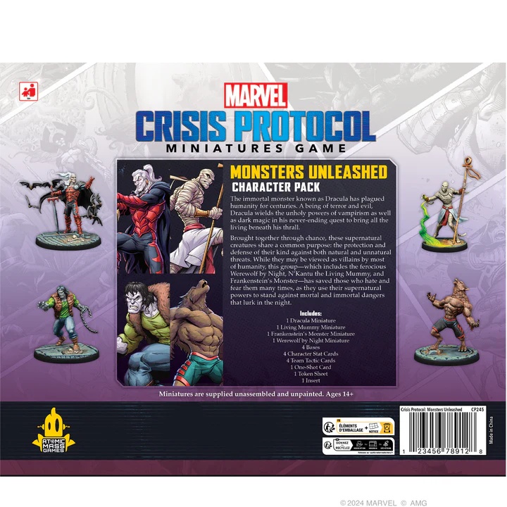 Marvel Crisis Protocol Monsters Unleashed Character Pack