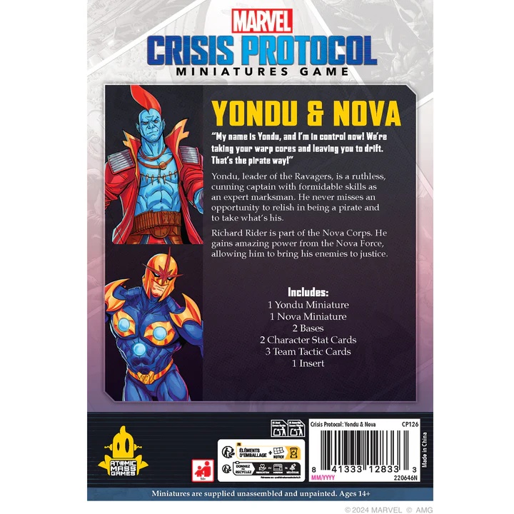 Marvel: Crisis Protocol Nova and Yondu