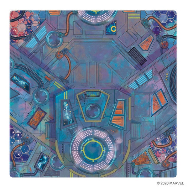 Marvel Crisis Protocol Spaceport Showdown Game mat