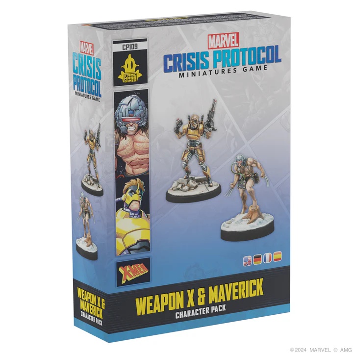 Marvel Crisis Protocol Weapon X and Maverick character pack