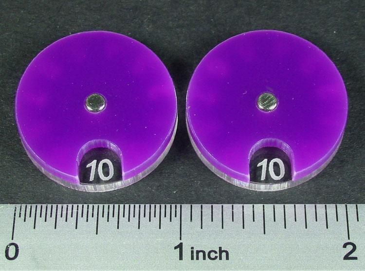 Purple Circle Combat Dials pack of 2