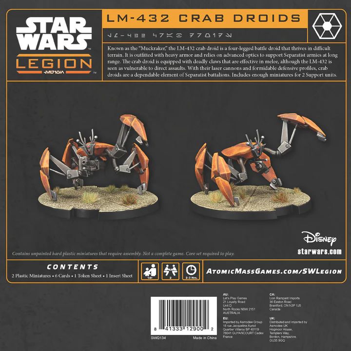 Star Wars Legion LM-432 Crab Droids Expansion