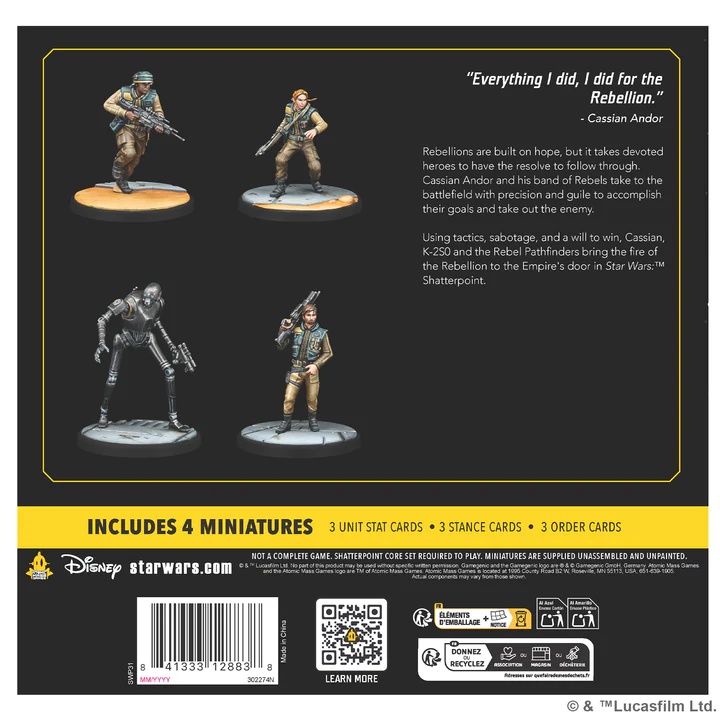 Star Wars Shatterpoint All the Way Cassioan Andor Squad Pack