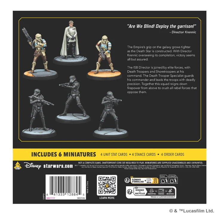 Star Wars Shatterpoint Deploy the Garrison Director Krennic Squad Pack