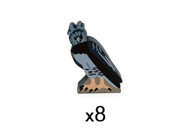 Wingspan C & S America Harpy Eagle 8 meeple set