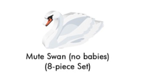 Wingspan European Mute Swan 8 Meeple Set