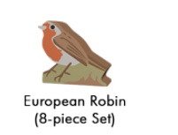 Wingspan European Robin 8 Meeple Set