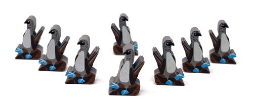 Wingspan Extended Blue Footed Booby 8 meeple set