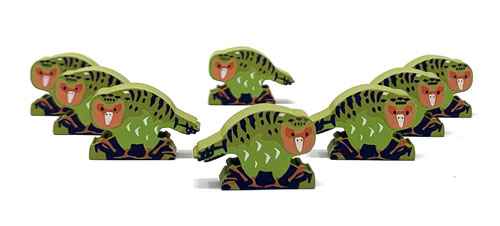 Wingspan Oceania Kakapo Meeples 8 meeple set