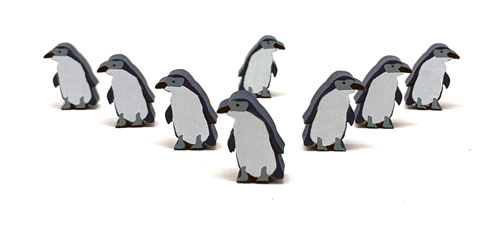 Wingspan Oceania Little Blue Penguin Meeples 8 meeple set