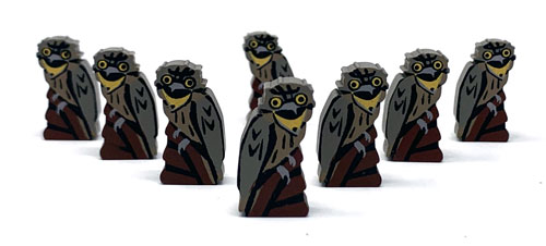 Wingspan Oceania Tawny Frogmouth Meeples 8 meeple set